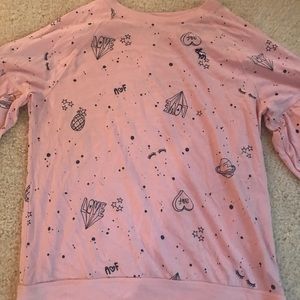 Pink Puff-sleeved long sleeve